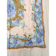 Dior Authentic Designer Headscarf, Romantic Floral Motif-Designer headscarf-The Little Tichel Lady