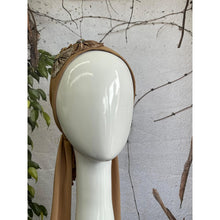 Embellished Metallic Pretied - Caramel-pretieds-The Little Tichel Lady