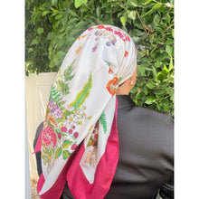 Gucci Authentic Vintage Designer Headscarf, Deep Berry Flora-Designer headscarf-The Little Tichel Lady