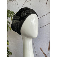 Embellished Hat - Size #1 Dark Silver-Hat-The Little Tichel Lady