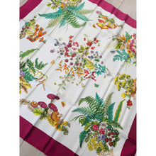 Gucci Authentic Vintage Designer Headscarf, Deep Berry Flora-Designer headscarf-The Little Tichel Lady