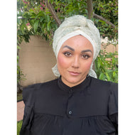 Yeela's Off-White/Sage Set-Specialty Items-The Little Tichel Lady