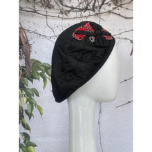 Embellished Hat - Size #2 Black/Multi Denim-Hat-The Little Tichel Lady