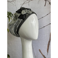 Embellished Hat - Size #1 Silver Sequins-Hat-The Little Tichel Lady