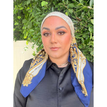 Lancel Authentic Vintage Designer Headscarf, Acanthus Scrolls-Designer headscarf-The Little Tichel Lady