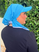Longer Visor Dri Fit Pretied - Turquoise-pretieds-The Little Tichel Lady