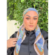 Dior Authentic Designer Headscarf, Romantic Floral Motif-Designer headscarf-The Little Tichel Lady