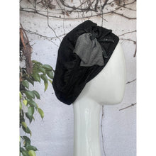 Embellished Hat - Size #2 Black Denim Bow-Hat-The Little Tichel Lady