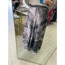 Gold Collection - Maxi Skirt, O/S-Fits-Many, Taupe Print-The Little Tichel Lady