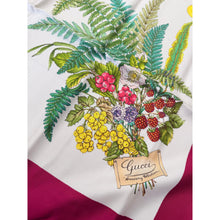Gucci Authentic Vintage Designer Headscarf, Deep Berry Flora-Designer headscarf-The Little Tichel Lady