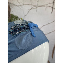 Embellished Metallic Pretied - Blue-pretieds-The Little Tichel Lady