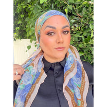 Dior Authentic Designer Headscarf, Romantic Floral Motif-Designer headscarf-The Little Tichel Lady
