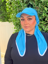 Standard Visor Dri Fit Pretied - Turquoise-pretieds-The Little Tichel Lady
