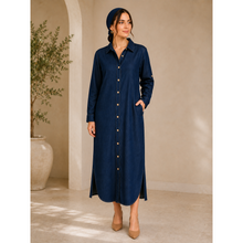 Denim Shirt Dress-dress-The Little Tichel Lady