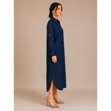 Denim Shirt Dress-dress-The Little Tichel Lady