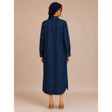 Denim Shirt Dress-dress-The Little Tichel Lady