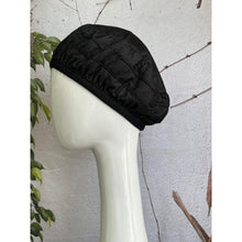 Embellished Hat - Size #1 Black Faux Denim Multi1-Hat-The Little Tichel Lady