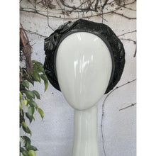 Embellished Hat - Size #2 Dark Silver Textured-Hat-The Little Tichel Lady