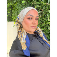 Lancel Authentic Vintage Designer Headscarf, Acanthus Scrolls-Designer headscarf-The Little Tichel Lady