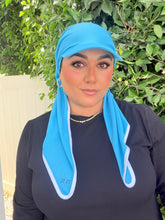 Standard Visor Dri Fit Pretied - Turquoise-pretieds-The Little Tichel Lady