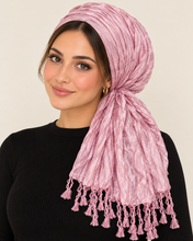 Everyday Luxe Crinkle Headwrap – Light Pink-Headwrap-The Little Tichel Lady