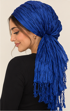 Everyday Luxe Crinkle Headwrap – Royal Blue-Headwrap-The Little Tichel Lady