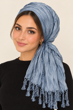 Everyday Luxe Crinkle Headwrap – Sky Blue-Headwrap-The Little Tichel Lady