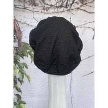 Embellished Hat - Size #2 Black/Multi Denim-Hat-The Little Tichel Lady