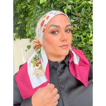Gucci Authentic Vintage Designer Headscarf, Deep Berry Flora-Designer headscarf-The Little Tichel Lady