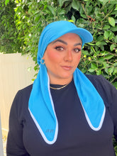Standard Visor Dri Fit Pretied - Turquoise-pretieds-The Little Tichel Lady