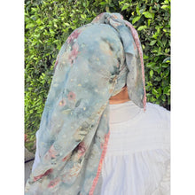 Exquisite Oversized Luxe Square - Muted Seafoam & Rose Gold-Squares-The Little Tichel Lady