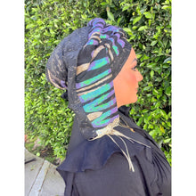 Exquisite Sequins Headwrap - Black/Diesel-Long Wrap-The Little Tichel Lady