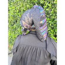 Exquisite Sequins Headwrap - Black/Diesel-Long Wrap-The Little Tichel Lady