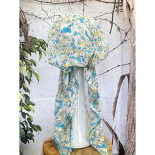 Lightweight Pretied w/ Velvet & Adjustable Band - Everblooming Print-Pretieds-The Little Tichel Lady