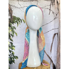 Lightweight Pretied w/ Velvet & Adjustable Band - Patchwork Print-Pretieds-The Little Tichel Lady