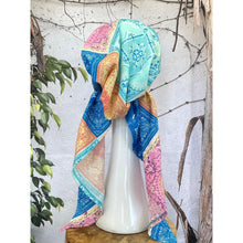 Lightweight Pretied w/ Velvet & Adjustable Band - Patchwork Print-Pretieds-The Little Tichel Lady