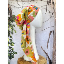 Lightweight Pretied w/ Velvet & Adjustable Band - Mod Floral Print-Pretieds-The Little Tichel Lady