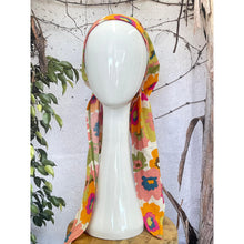 Lightweight Pretied w/ Velvet & Adjustable Band - Mod Floral Print-Pretieds-The Little Tichel Lady