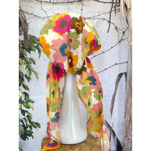 Lightweight Pretied w/ Velvet & Adjustable Band - Mod Floral Print-Pretieds-The Little Tichel Lady