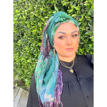 Exquisite Oversized Luxe Square - Hunter Green Floral-Squares-The Little Tichel Lady