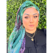 Exquisite Oversized Luxe Square - Hunter Green Floral-Squares-The Little Tichel Lady