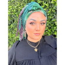 Exquisite Oversized Luxe Square - Hunter Green Floral-Squares-The Little Tichel Lady
