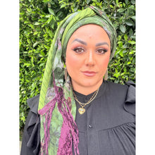 Exquisite Oversized Luxe Square - Olive & Lime Floral-Squares-The Little Tichel Lady