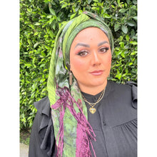 Exquisite Oversized Luxe Square - Olive & Lime Floral-Squares-The Little Tichel Lady