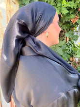Afterglow Shimmer Square - Noir Onyx-Squares-The Little Tichel Lady