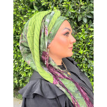 Exquisite Oversized Luxe Square - Olive & Lime Floral-Squares-The Little Tichel Lady