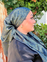 Afterglow Shimmer Square - Midnight Olive-Squares-The Little Tichel Lady