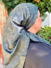 Afterglow Shimmer Square - Midnight Olive-Squares-The Little Tichel Lady