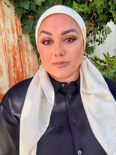 Afterglow Shimmer Square - Creme Brûlée-Squares-The Little Tichel Lady
