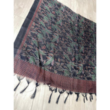 Jubilee Print Wrap w/ Tassel Details - Noire Songbird-Long Wrap-The Little Tichel Lady